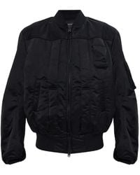 Y-3 - Logo-Print Bomber Jacket - Lyst
