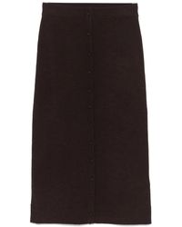 Victoria Beckham - ボタンディテール スカート - Lyst