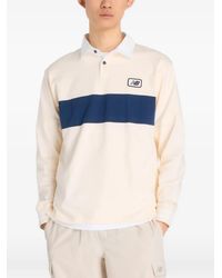 New Balance - Rugby Long-Sleeve Polo Shirt - Lyst