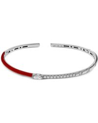 Jewels Aficionado - 18K Embellished Diamond Bangle - Lyst