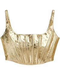 Marc Jacobs - Metallic Leren Korset - Lyst