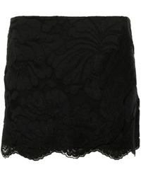 N°21 - Floral-lace Mini Skirt - Lyst