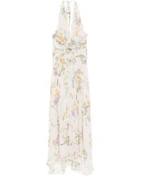 Blumarine - Maxikleid Mit Blumen-Print - Lyst