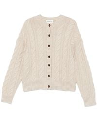 Bompard - Cable-Knit Crew-Neck Cardigan - Lyst