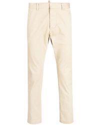 DSquared² - Low-Rise Slim-Fit Cotton Chinos - Lyst