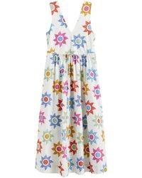 Chinti & Parker - Midikleid Mit V-Ausschnitt - Lyst