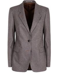 Tagliatore - Check Single-Breasted Blazer - Lyst