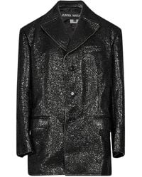 Junya Watanabe - Glitter-Detailing Single-Breasted Coat - Lyst
