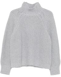 Liviana Conti - Ribbed-Knit High-Neck Sweater - Lyst
