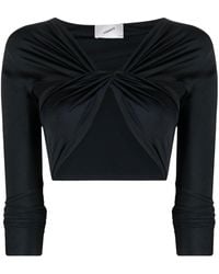 Coperni - Ruched Cropped Top - Lyst
