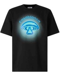 CASABLANCA - Airbrush Mushroom Logo T-Shirt - Lyst