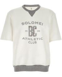 Brunello Cucinelli - Geribbelde Sweater Met Print - Lyst