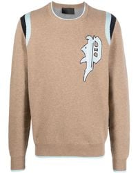Philipp Plein - Intarsia-Knit Logo Knitted Sweatshirt - Lyst