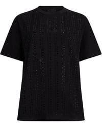 Liu Jo - Stud-Embellished Crew-Neck T-Shirt - Lyst