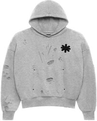 LOSTSHDWS - Distressed Logo-Print Hoodie - Lyst