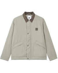 Chocoolate - Corduroy-Collar Logo-Patch Jacket - Lyst