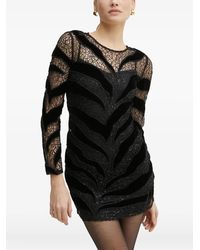 Marciano - Lace-Detail Mini Dress - Lyst