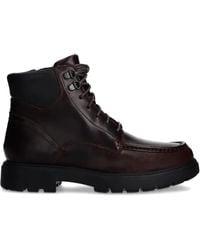Geox - Schnürstiefel aus Leder - Lyst