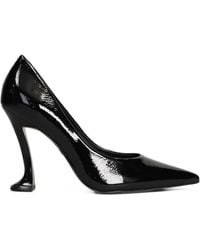 Carrano - Angeline Patent-Leather Pointed-Toe Sculpted-Heel Pumps - Lyst