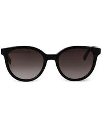 Longchamp - Logo-Plaque Round-Frame Sunglasses - Lyst