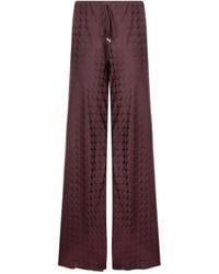Roberto Cavalli - Monogram-Pattern Drawstring Trousers - Lyst