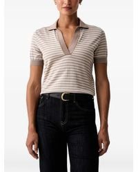 Paul & Shark - Horizontal-Stripe Polo T-Shirt - Lyst