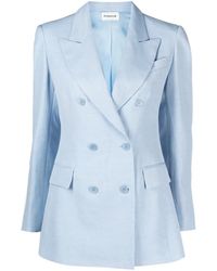 P.A.R.O.S.H. - Linen And Viscose Blazer - Lyst
