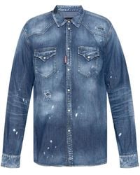 DSquared² - Klassisches Jeanshemd - Lyst