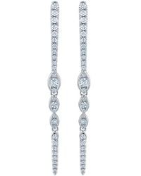 Kwiat - 18Kt Vine Diamond Drop Earrings - Lyst