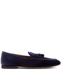 Tod's - Loafer Aus Wildleder Mit Quasten - Lyst