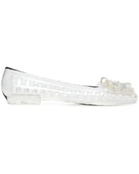 HEAVENLY JELLY - Bloomi Beaded-Flower Ballet Flats - Lyst