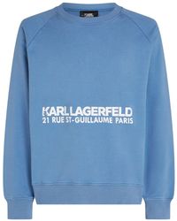 Karl Lagerfeld - Sweat Rue Saint-Guillaume en coton biologique - Lyst
