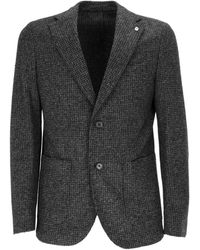 Brando - Houndstooth-Pattern Single-Breasted Blazer - Lyst