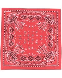 DSquared² Bandana-print Cotton Scarf - Red