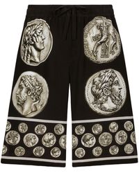 Dolce & Gabbana - Shorts Met Luipaardprint - Lyst