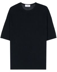 Lardini - Open-knit T-shirt - Lyst
