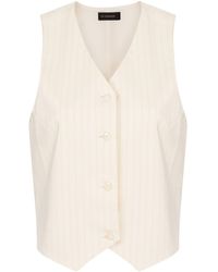 ANDAMANE - Pinstriped Tailored Vest - Lyst