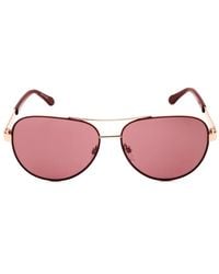 Draper James - Double-Bridge Pilot-Frame Sunglasses - Lyst