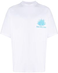 BLUE SKY INN - Embroidered-logo Cotton T-shirt - Lyst
