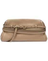 Moschino - Buckle-Detail Leather Clutch Bag - Lyst