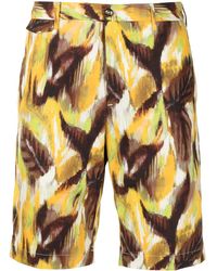 PT01 - Painterly-print Bermuda Shorts - Lyst