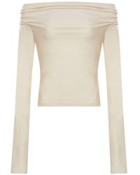 ANDAMANE - Off-Shoulder Ruched-Detail Top - Lyst