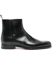 Santoni - Leather Boots - Lyst