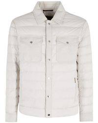 Moorer - Buttoned Quilted Jacket - Lyst