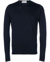 John Smedley - Pullover Mit V-Ausschnitt - Lyst