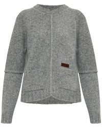 DSquared² - Logo-Patch Ribbed-Knit Sweater - Lyst