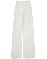 Semicouture - Buddy Wide-Leg Trousers - Lyst