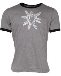 Dolce & Gabbana - Sacred Heart Graphic-Print T-Shirt - Lyst