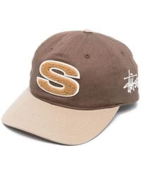 Stussy - Logo-Embroidered Cotton Cap - Lyst