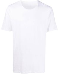 120% Lino - Camiseta con cuello redondo - Lyst